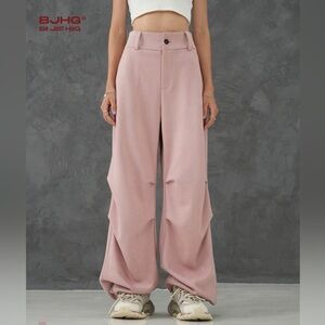 BJHG Pink Wide-Leg Pants